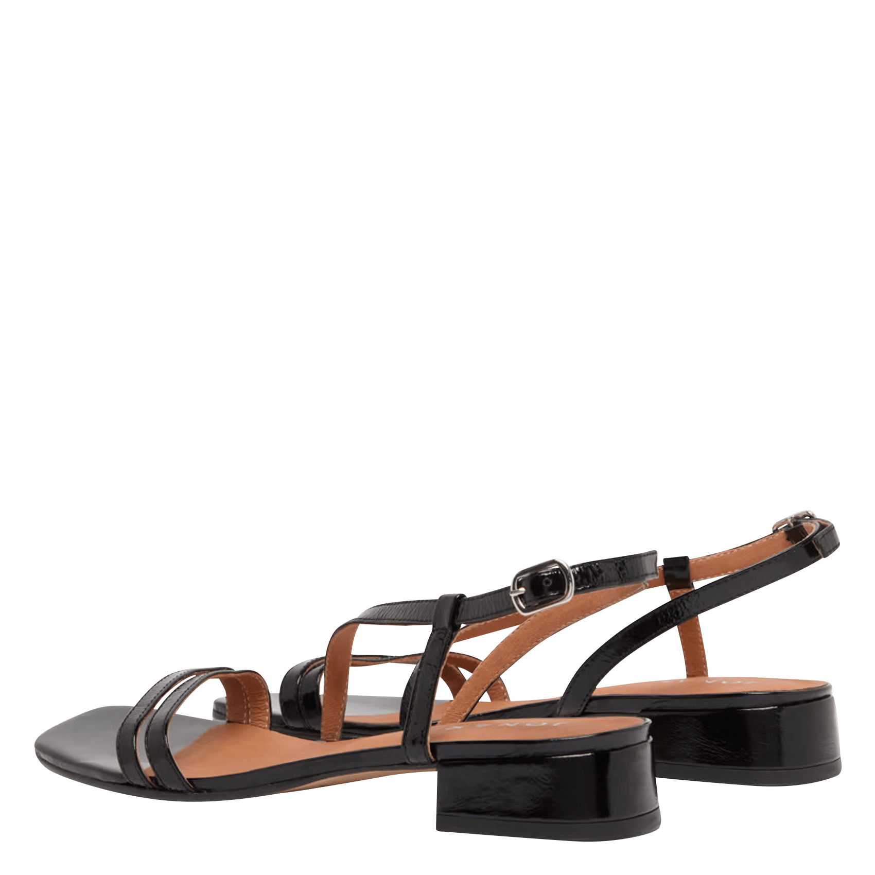 Sandales à talons en cuir anaya JONAK Noir