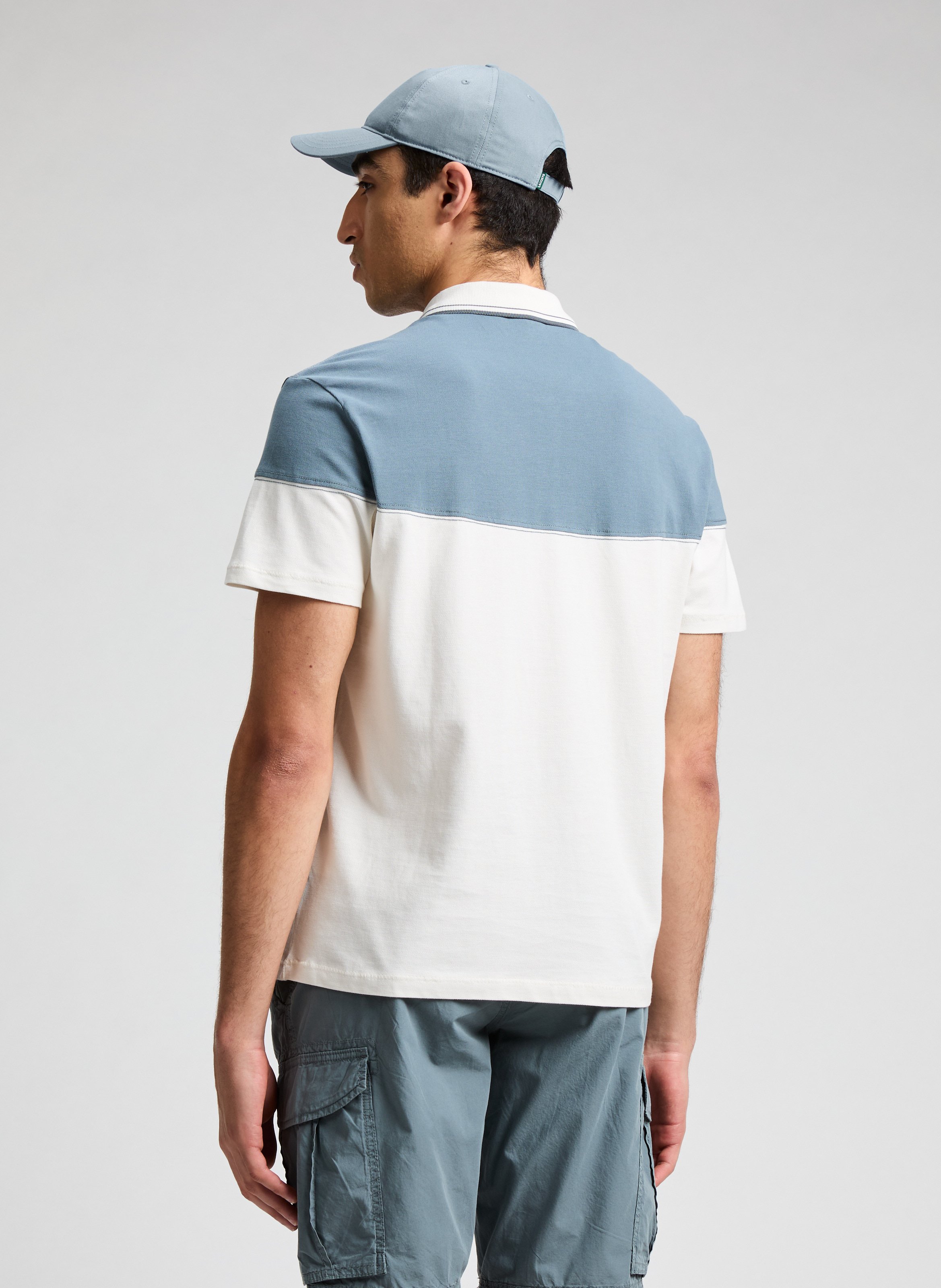 Casquette en coton LACOSTE Bleu