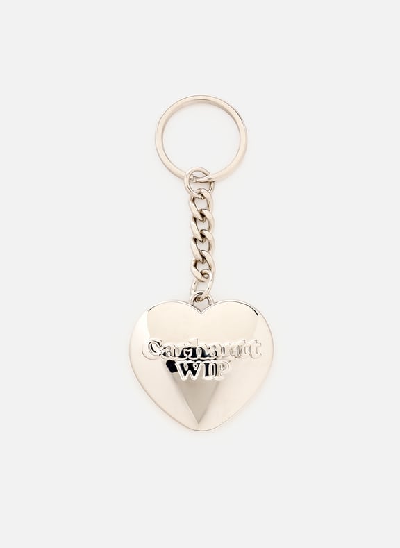 Heart keychain Silver by CARHARTT WIP CARHARTT WIP Heart keychain Silver