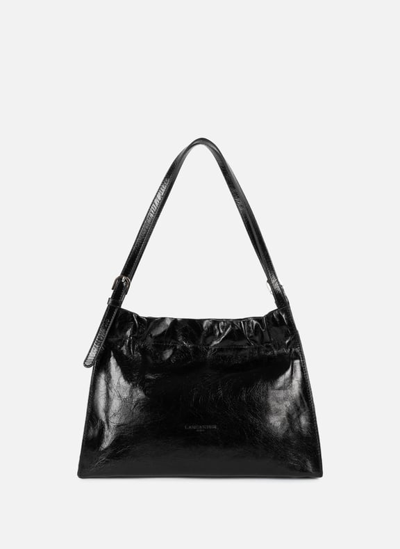 Sac cabas épaule - rétro glam Noir by LANCASTER LANCASTER Sac cabas épaule - rétro glam Noir