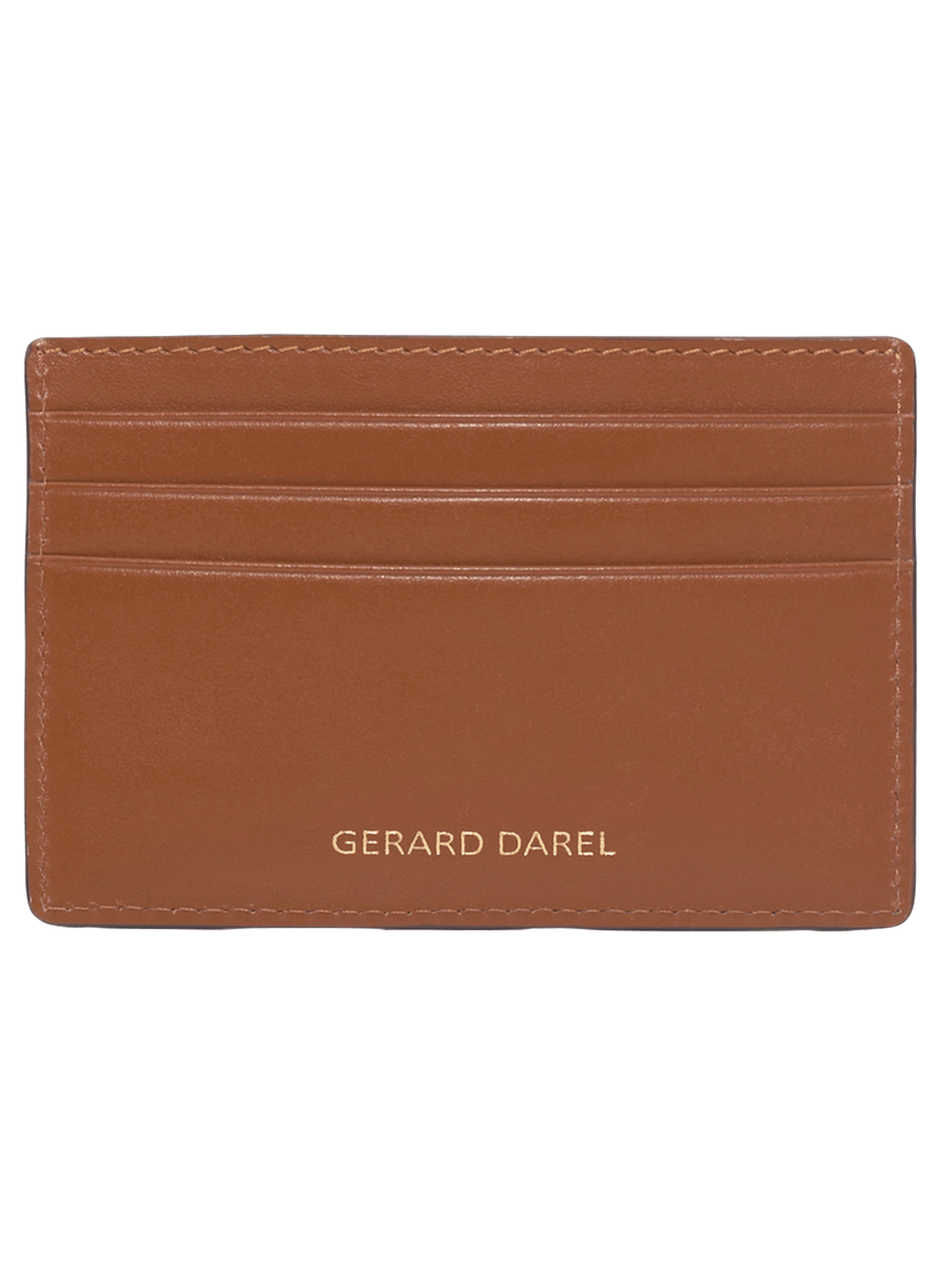 Porte carte en cuir - cardholder GERARD DAREL Marron