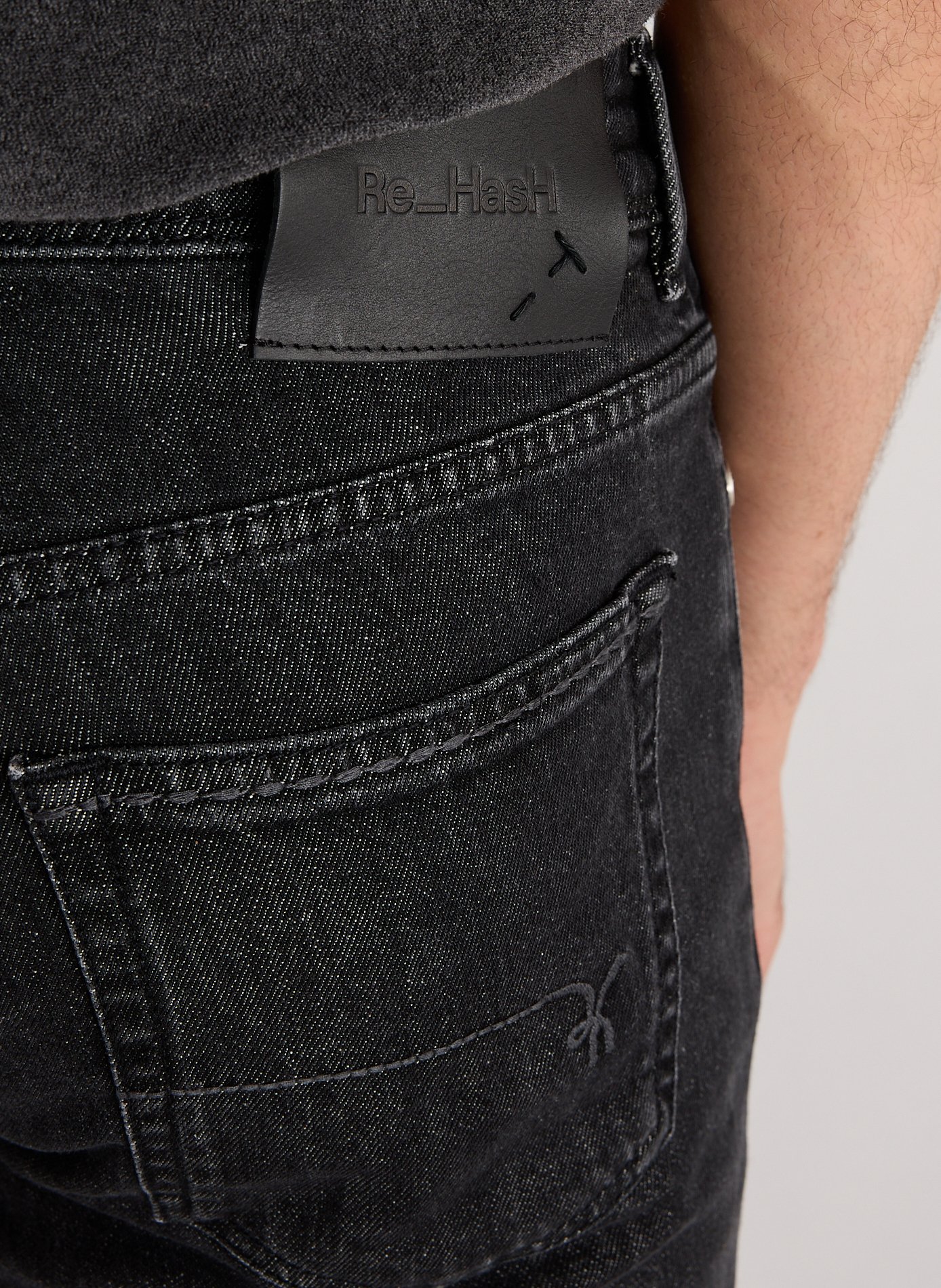 Rubens-Z Statsche Denim Men's Jeans RE HASH Black