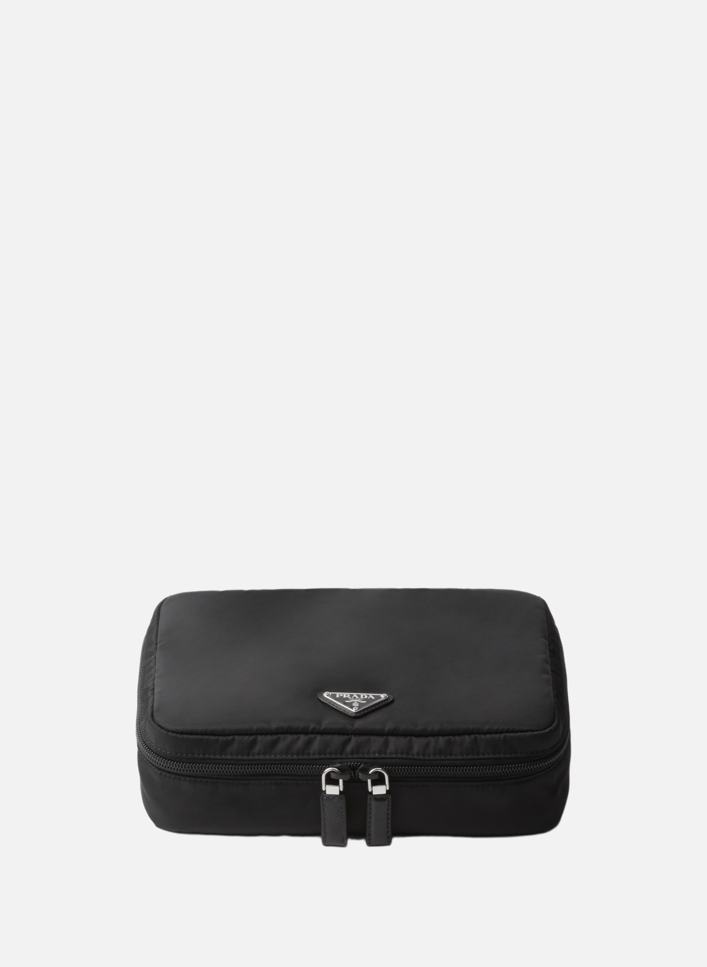 Pochette zippée en re-nylon PRADA Noir