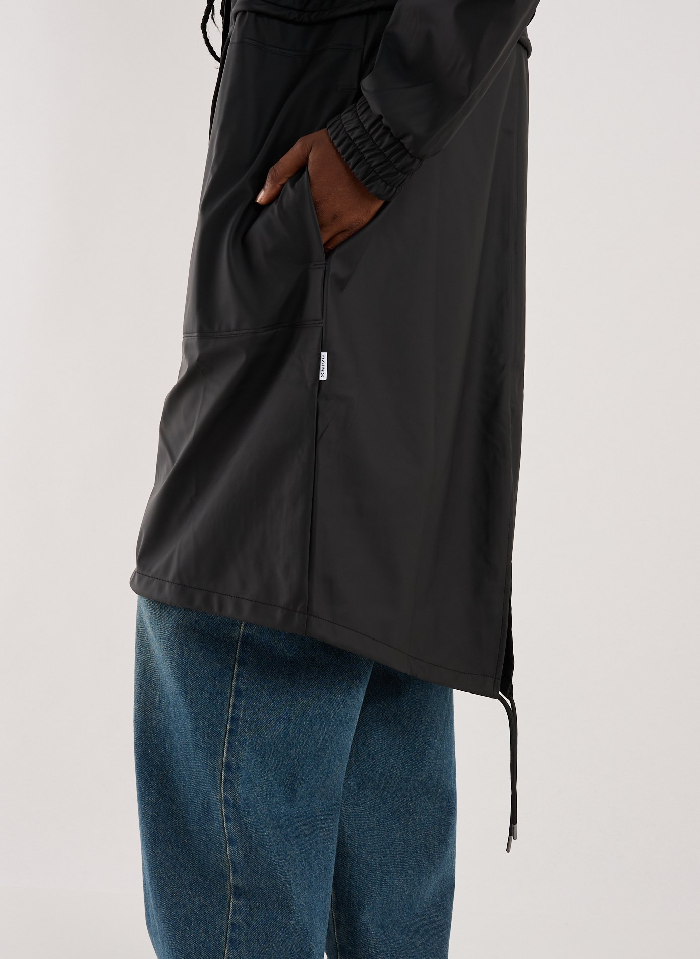 Mid-length jacket RAINS Black