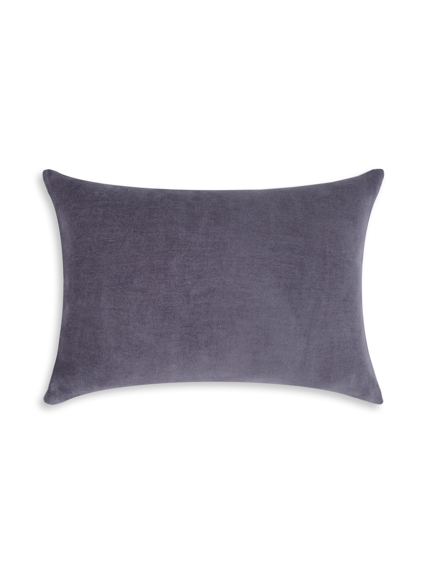AU PRINTEMPS PARIS Housse de coussin en velours lisse Gris