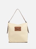 Grand sac seau - canvas kba  Beige - cognac