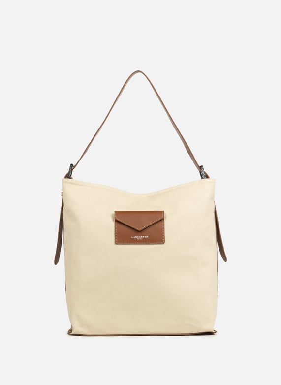 Grand sac seau canvas kba Beige Lancaster Femme