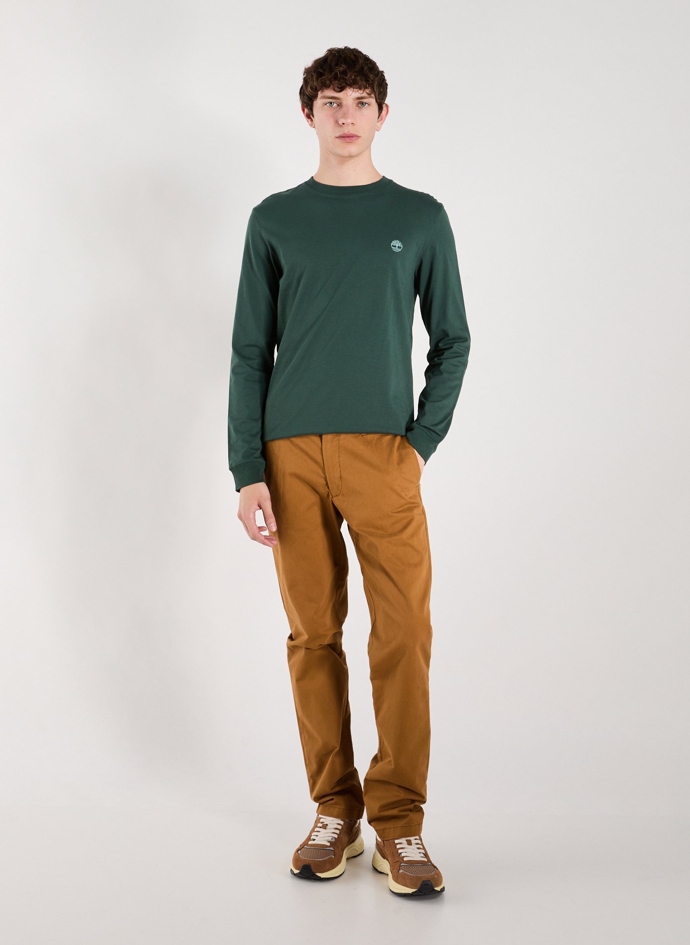 Long sleeve T-shirt TIMBERLAND Green