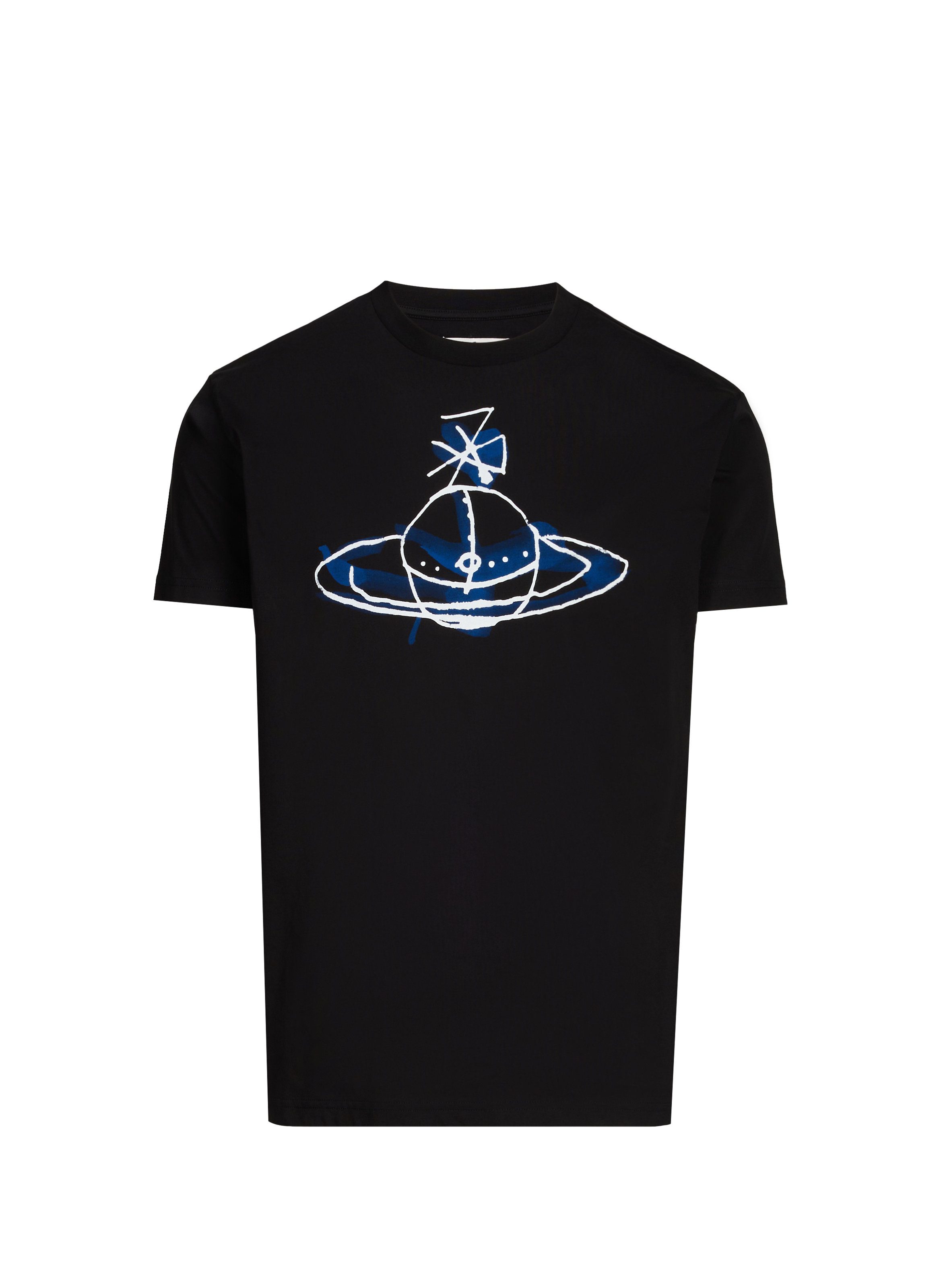 VIVIENNE WESTWOOD Straight fit short-sleeve cotton T-shirt Black