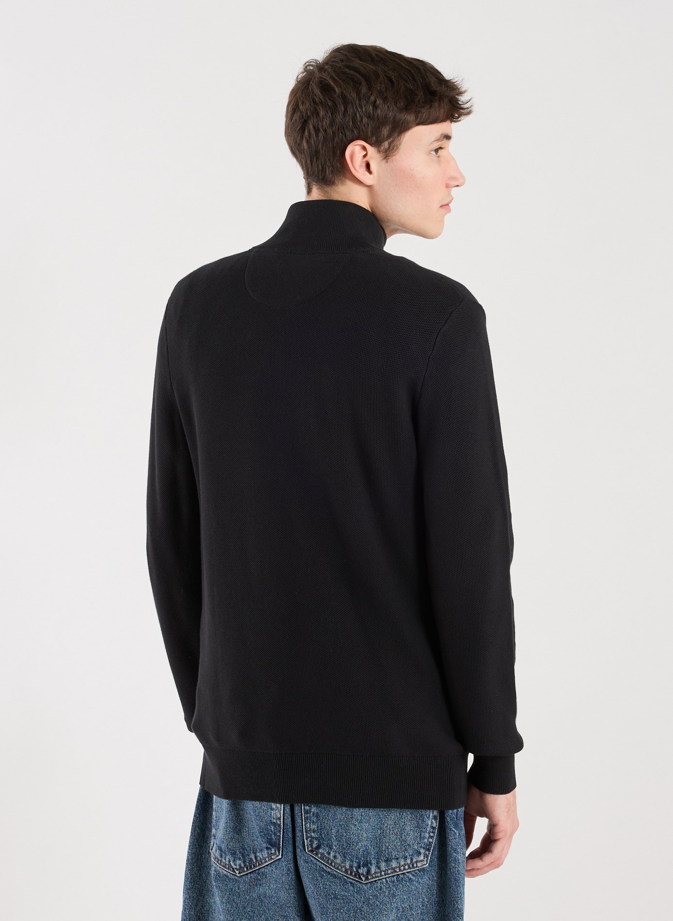 Cotton jumper EDEN PARK Black