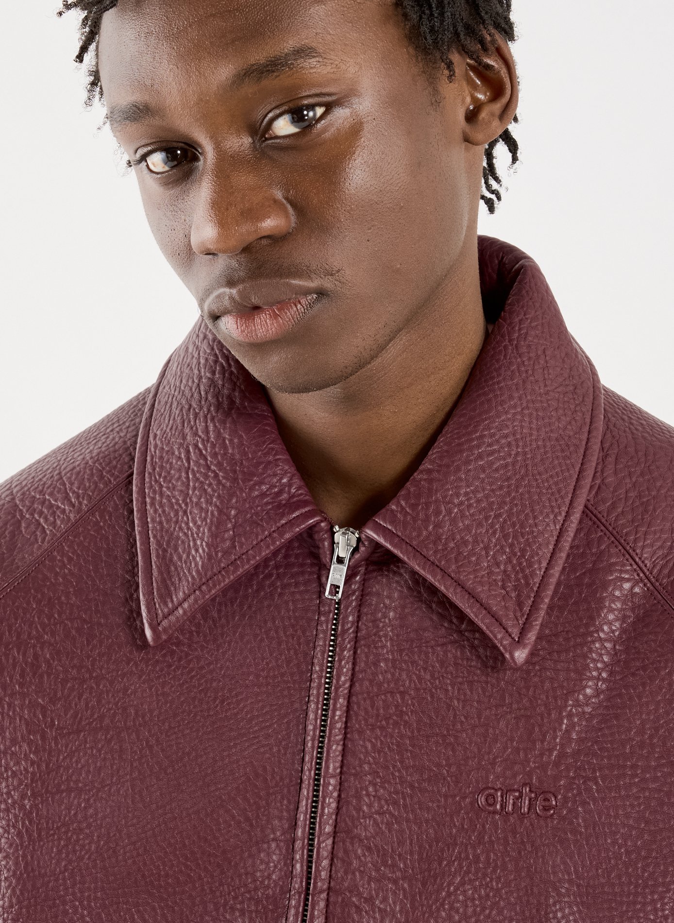 Oversized jacket with a classic collar ARTE ANTWERP Red