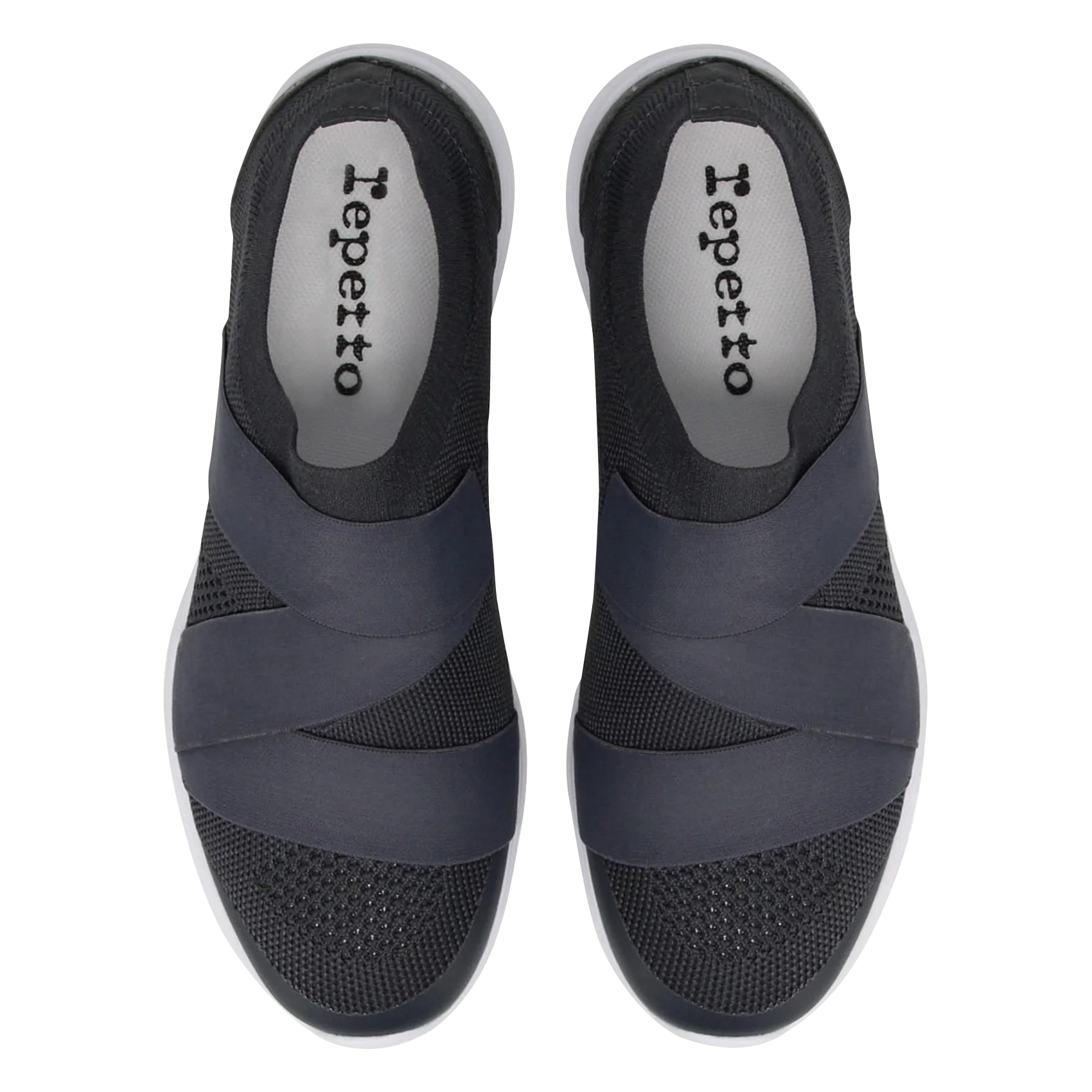 Baskets basses en maille stretch REPETTO Gris