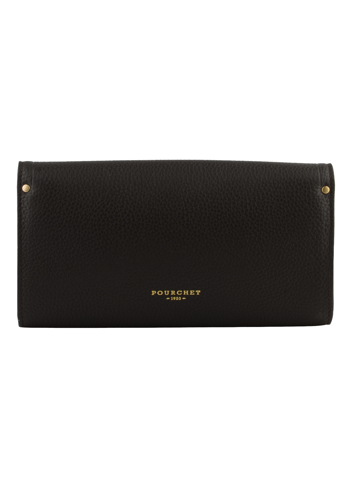 Sèvres | pochette en cuir de vachette Marron