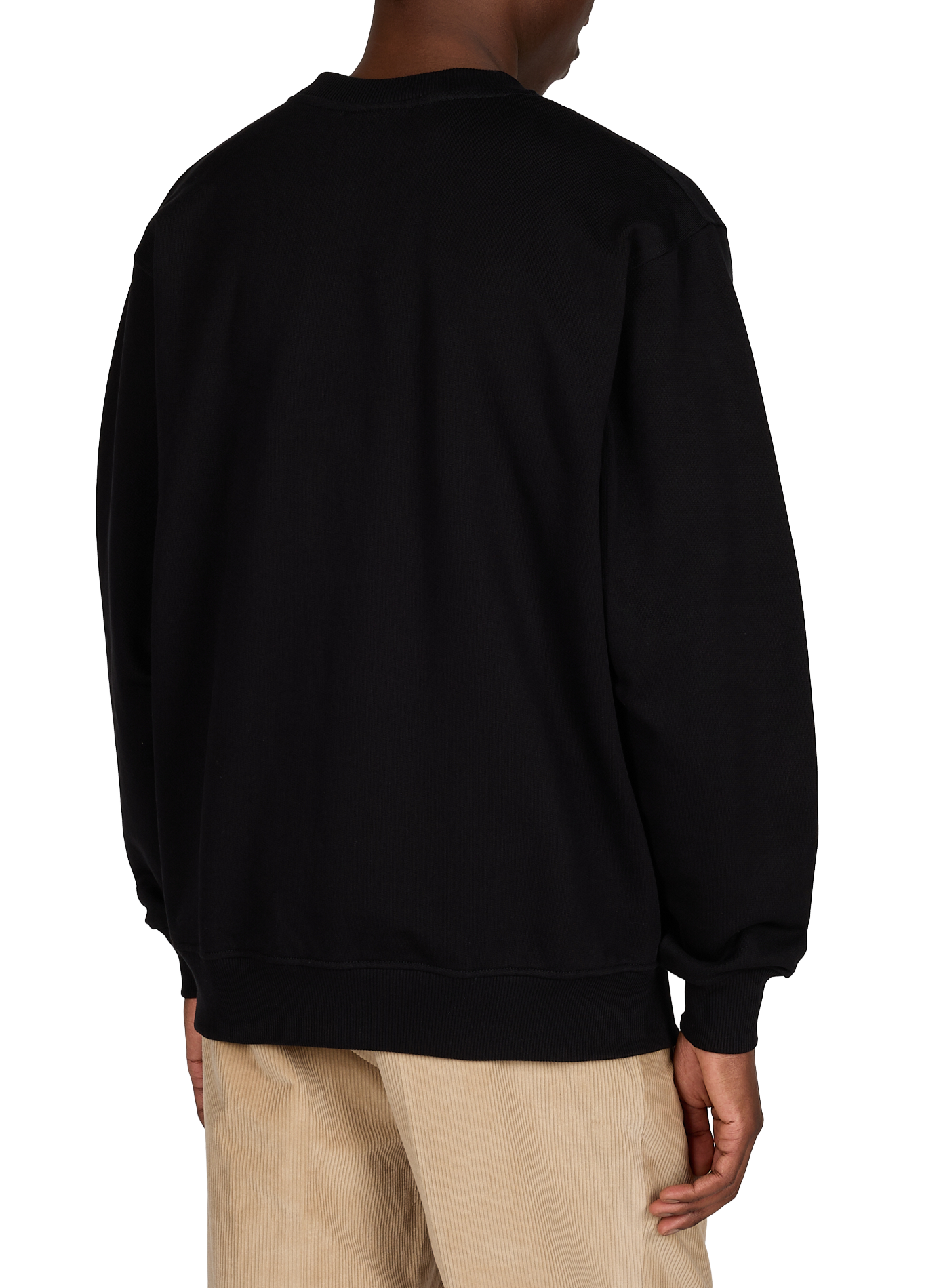 Round neck cotton sweatshirt DROLE DE MONSIEUR Black