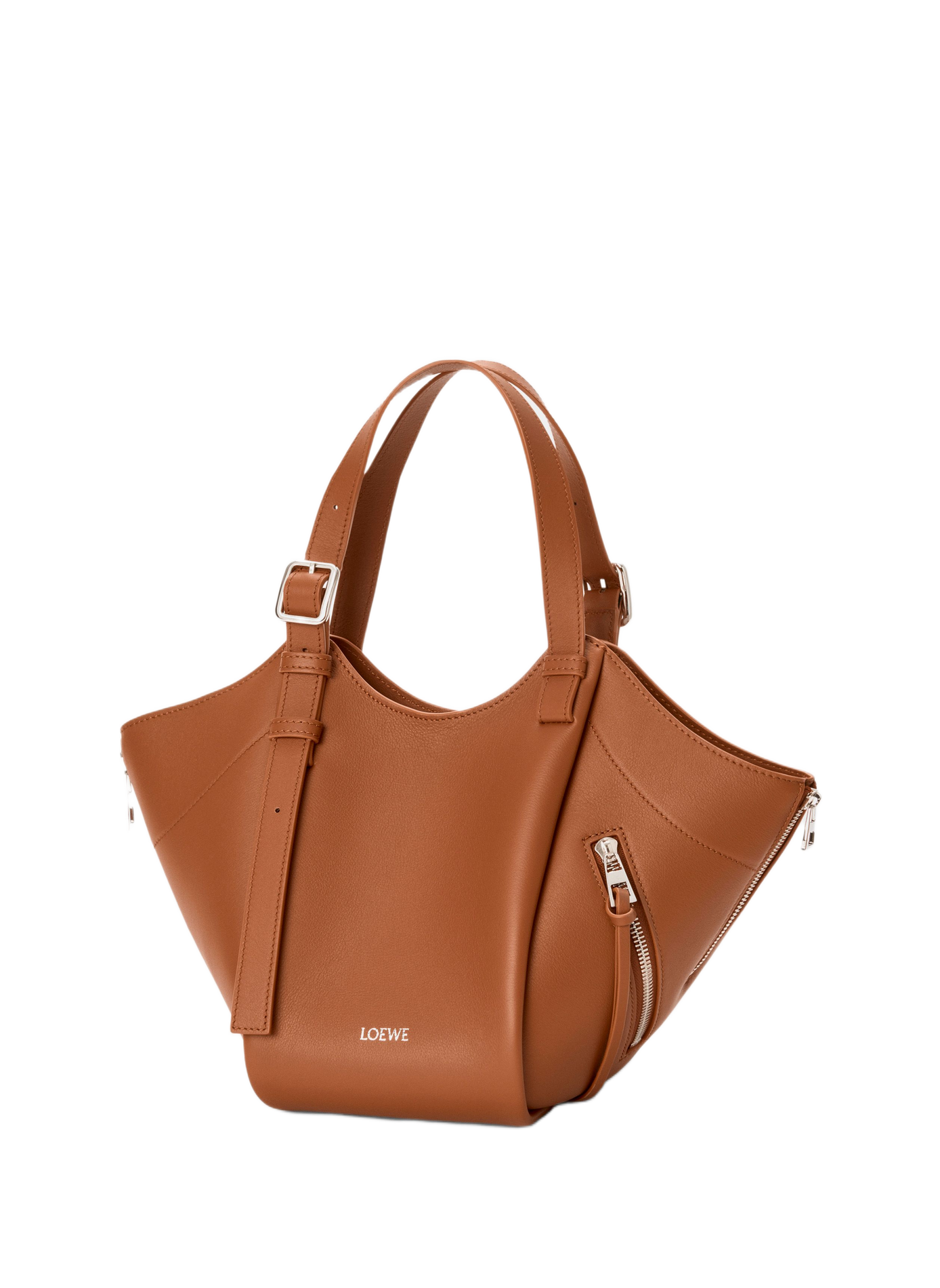 Sac Hammock Flip en cuir de veau classique LOEWE Beige