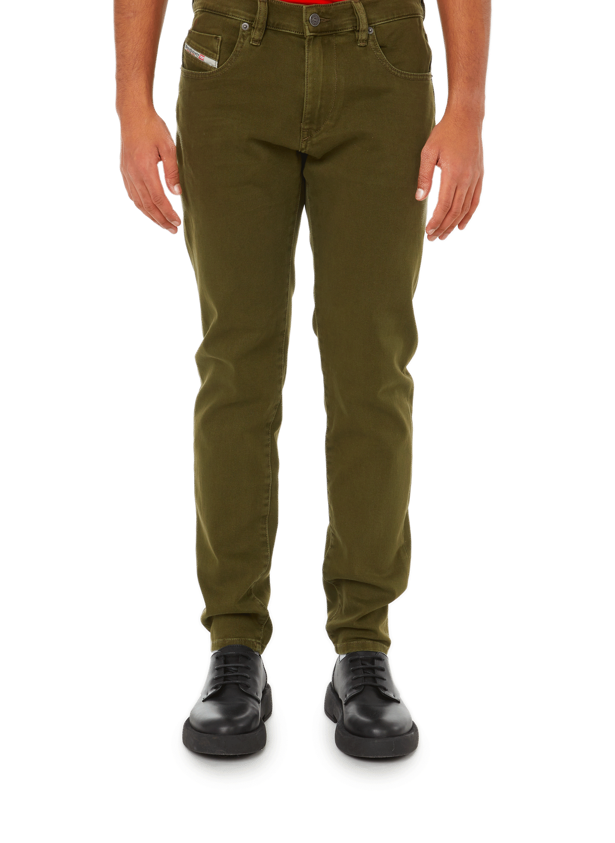 Stretch cotton slim-fit jeans DIESEL Green