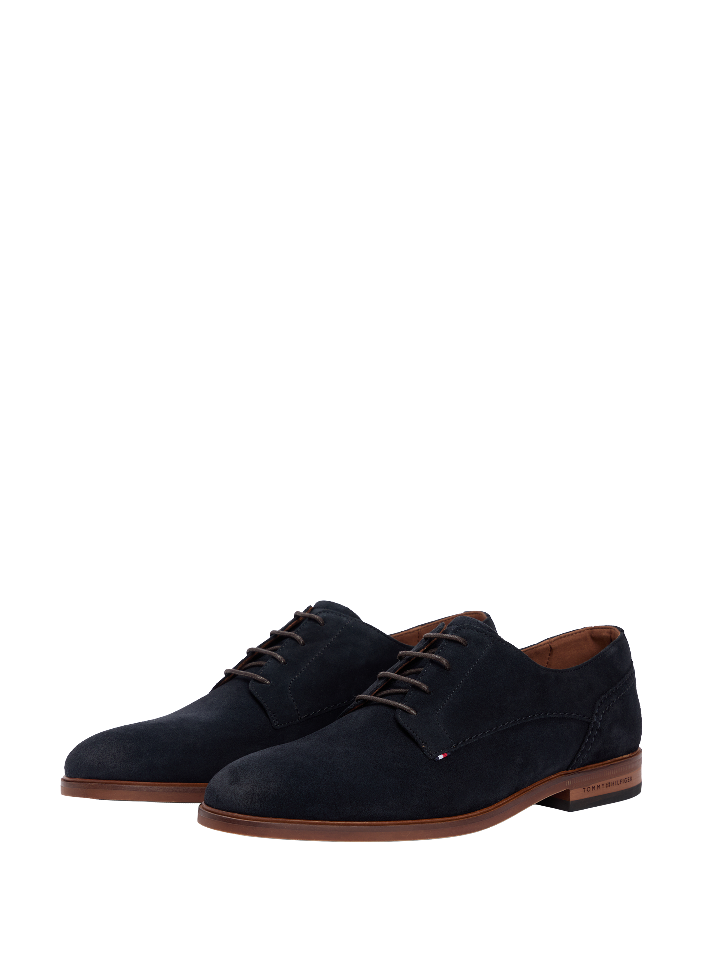 Derbies en cuir de vache suédé TOMMY HILFIGER Bleu