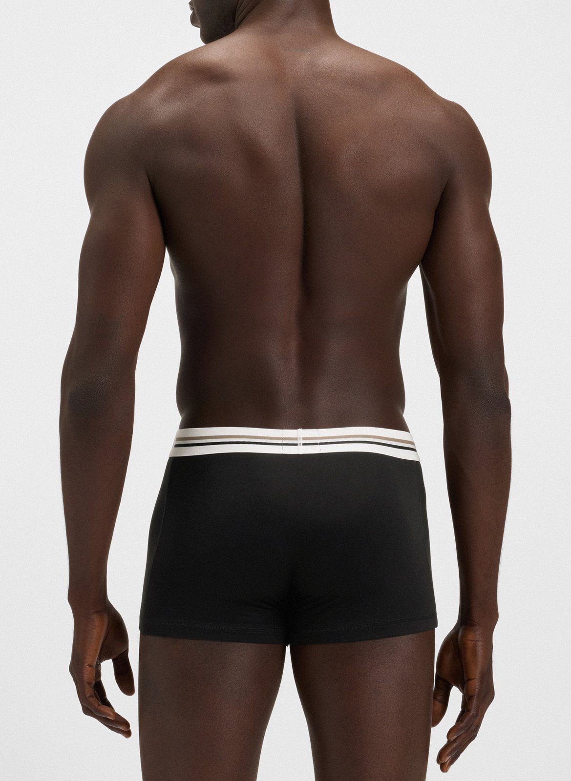 Lot de trois boxer coupe normale BOSS Noir