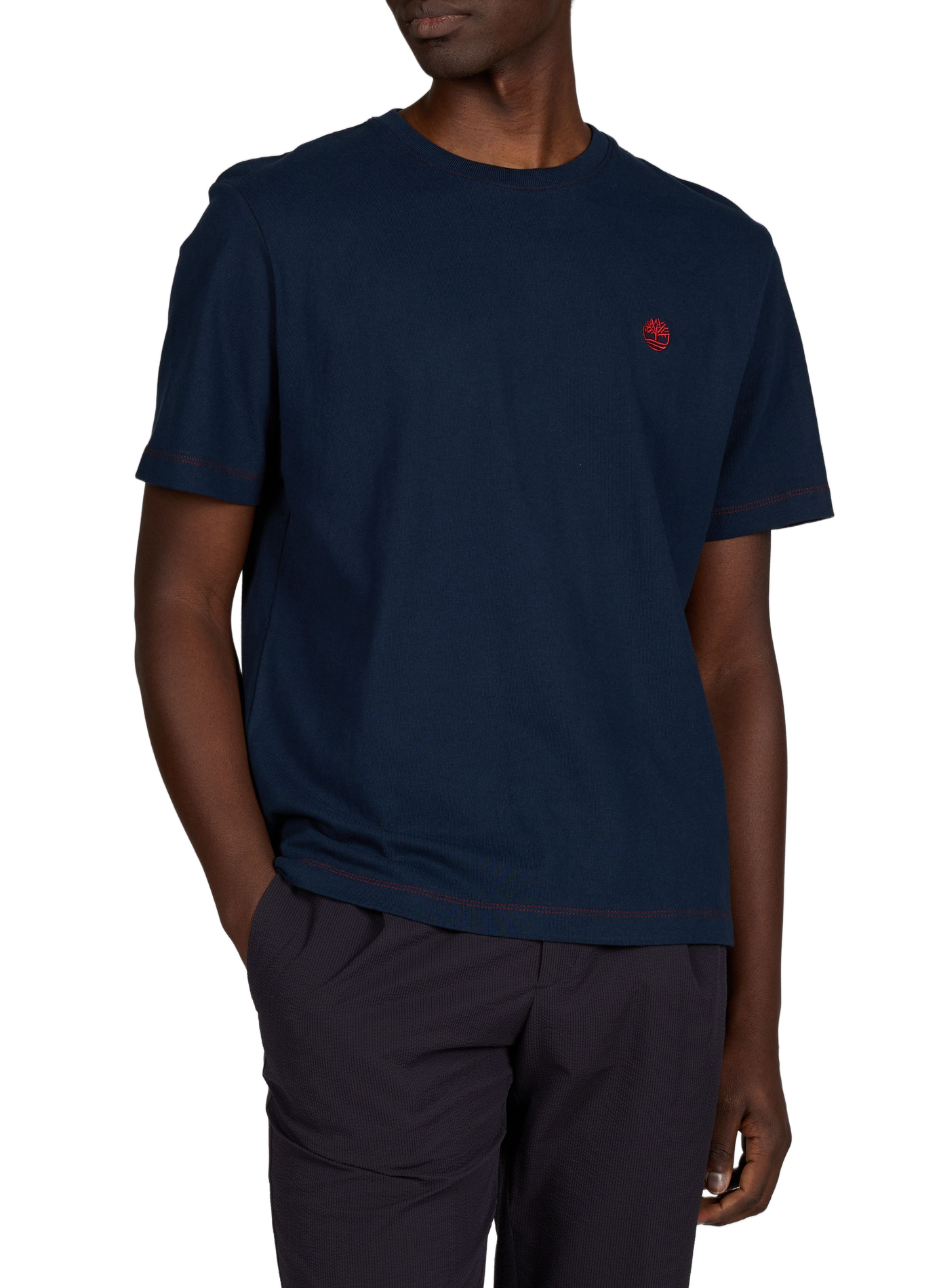 T-shirt à imprimé en coton TIMBERLAND Bleu