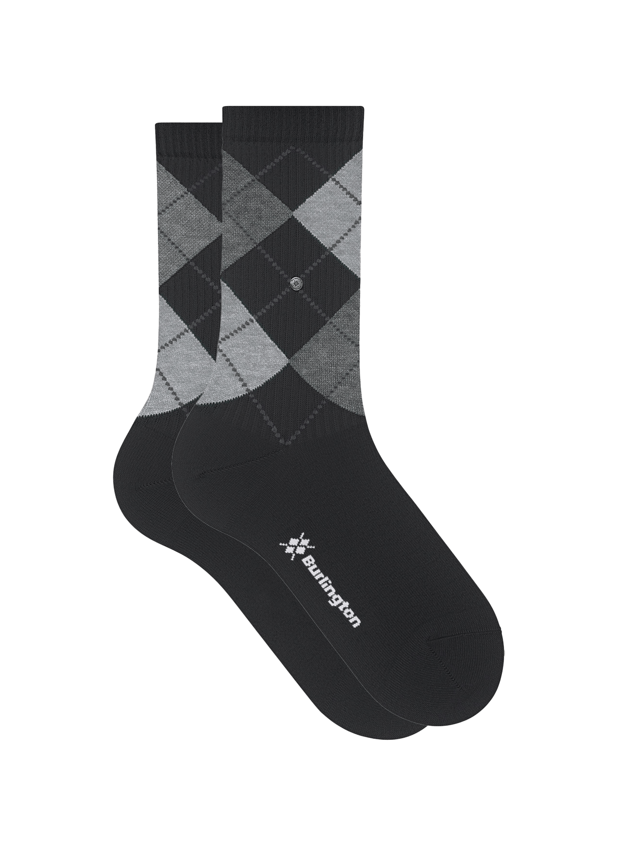 Calcetines de tenis geométricos BURLINGTON Negro