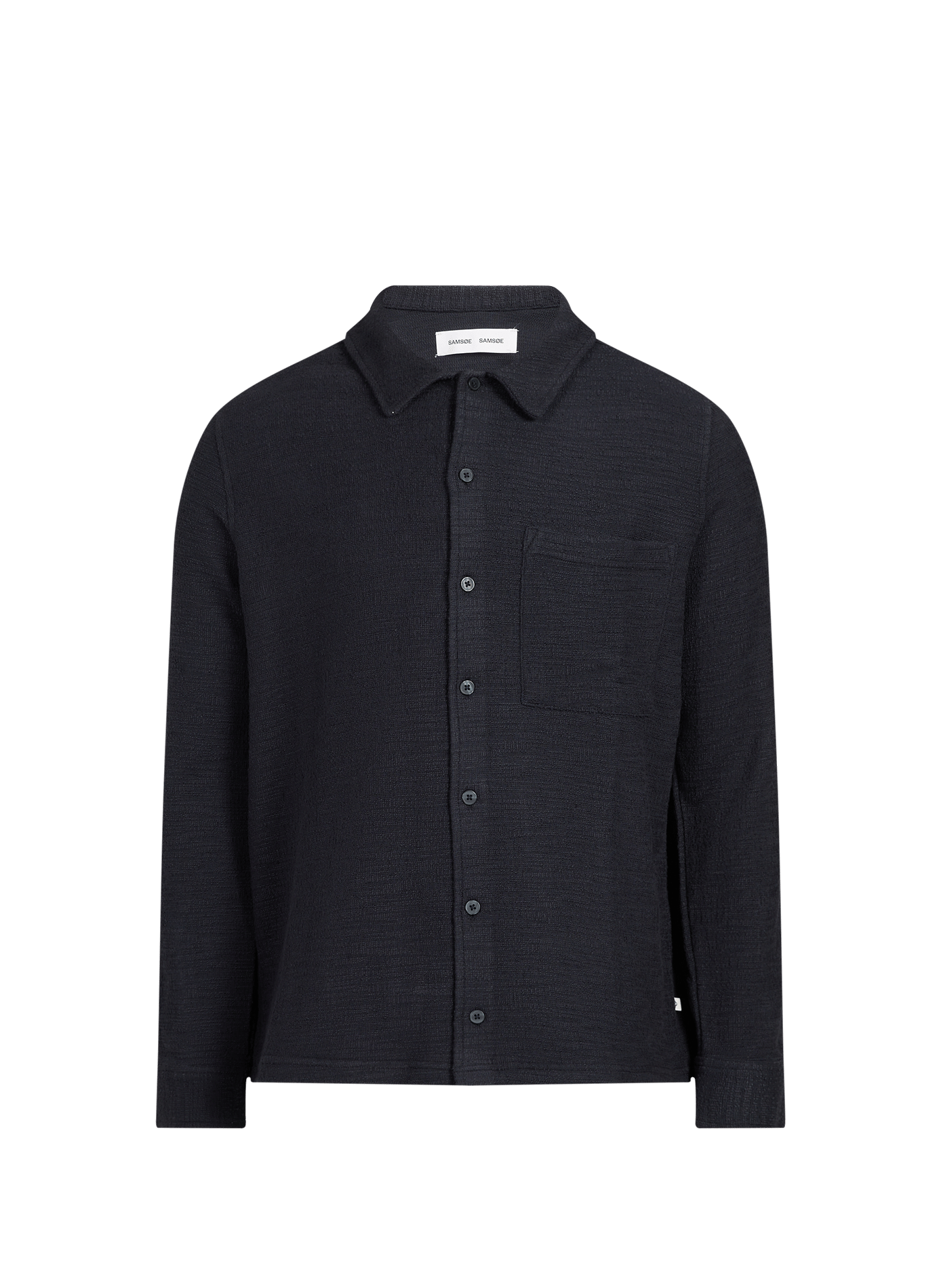 Straight shirt in blended cotton SAMSOE SAMSOE Blue