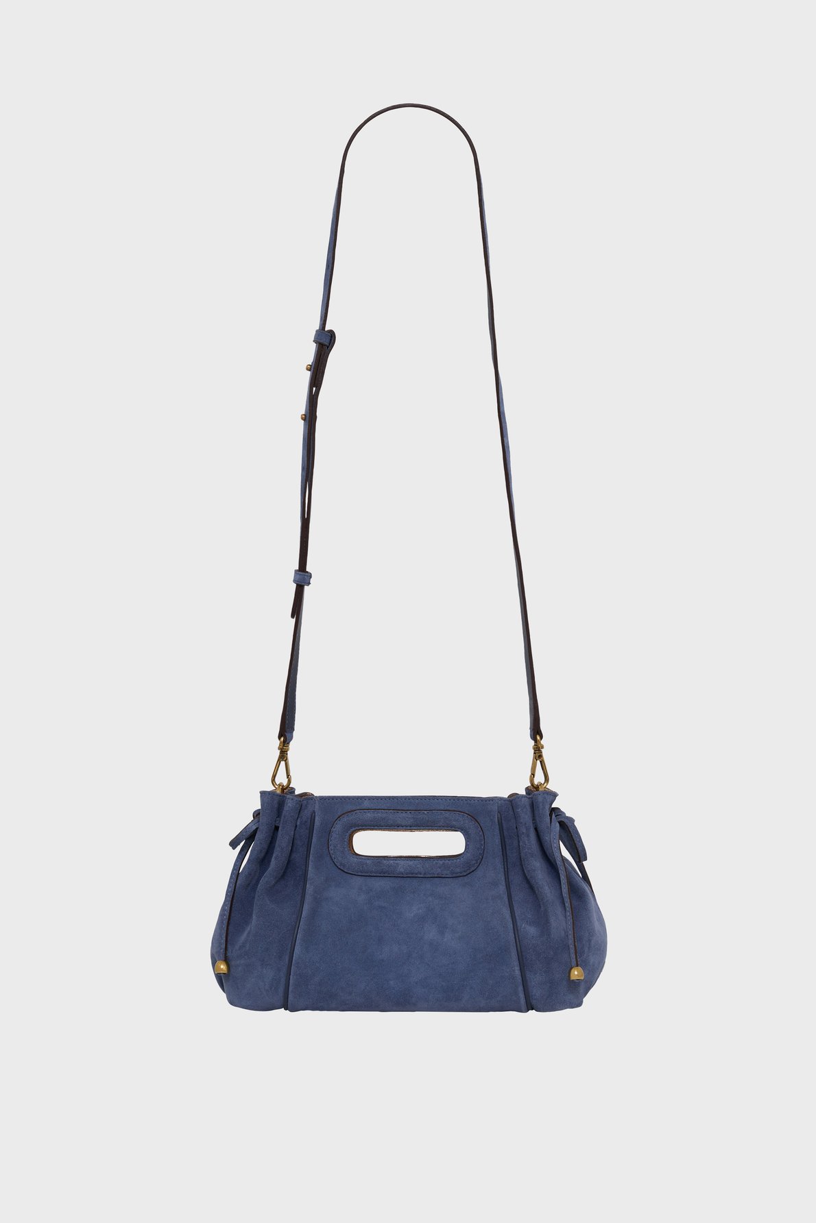 Sac à main en cuir velours intérieur métallisé - mini dany GERARD DAREL Bleu