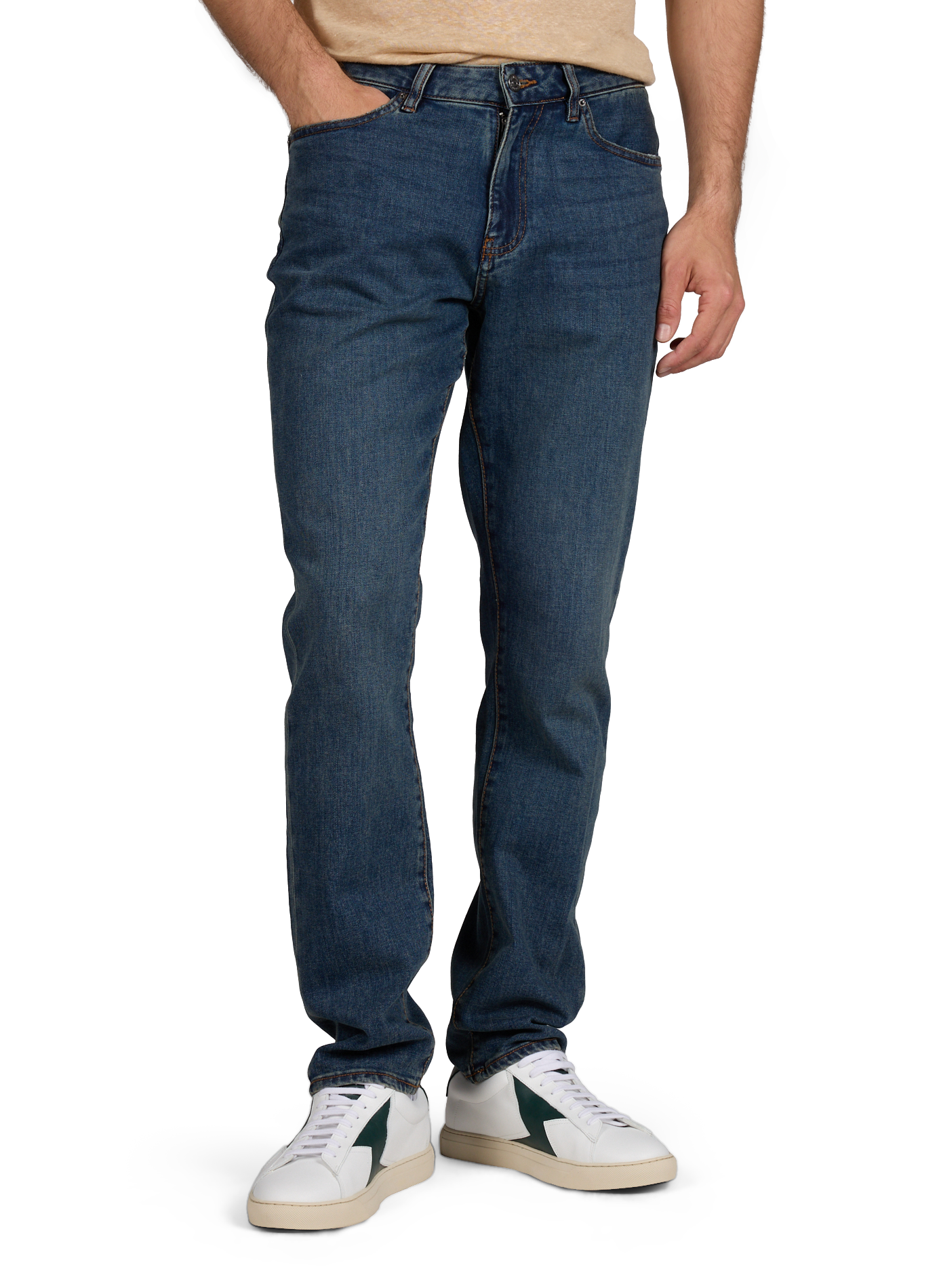 Jean slim en coton mélangé ARMANI EXCHANGE Bleu