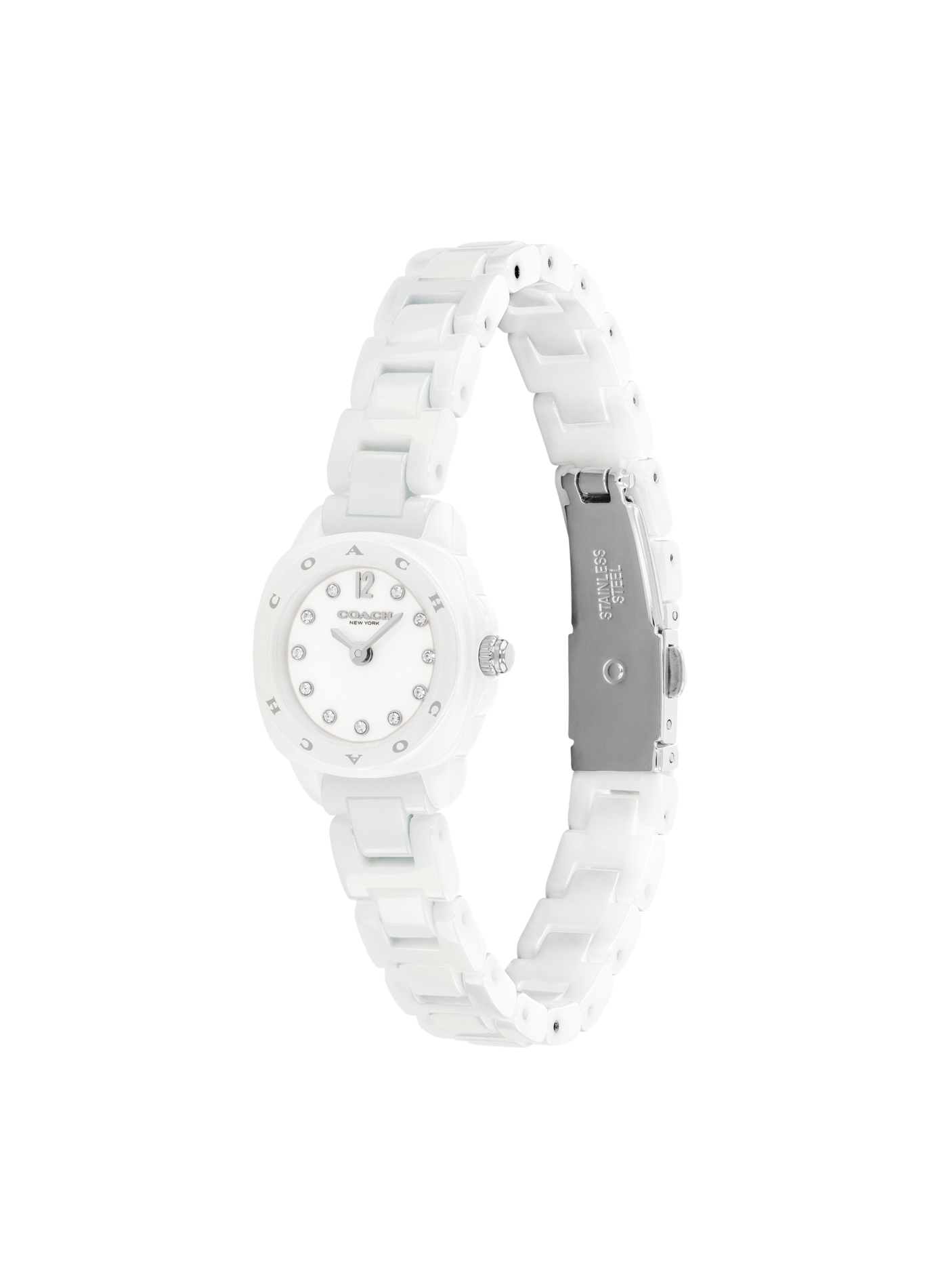 Montre quartz Kitt en céramique COACH MONTRES Blanc