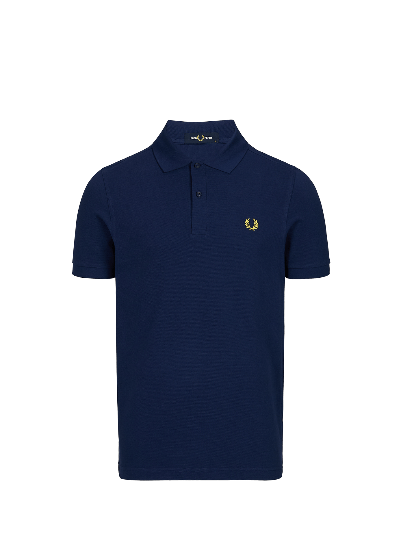 Cotton pique polo shirt PLAIN FRED PERRY SHIRT French navy citron