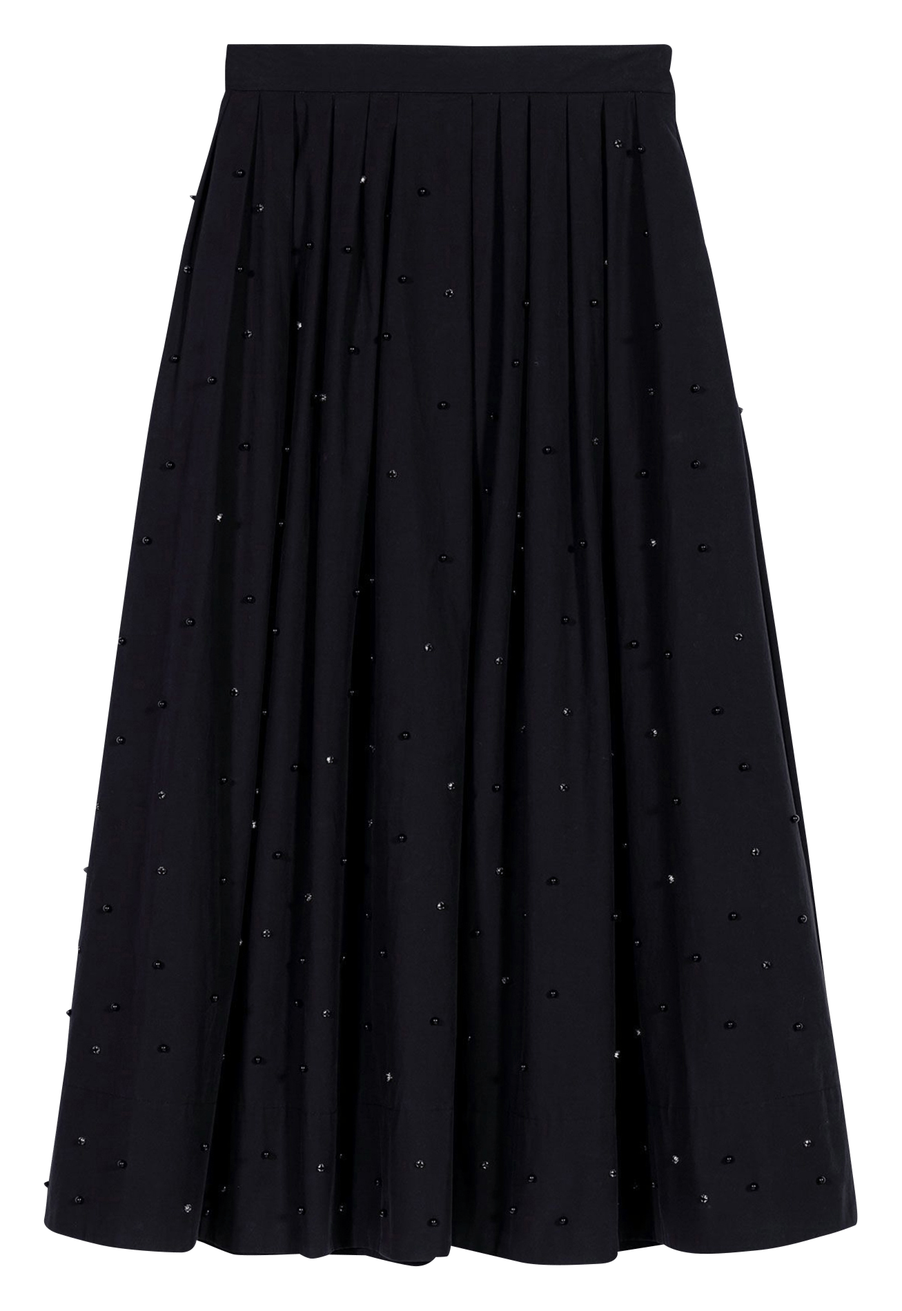 Jupe ample longue à sequins MAJE Noir