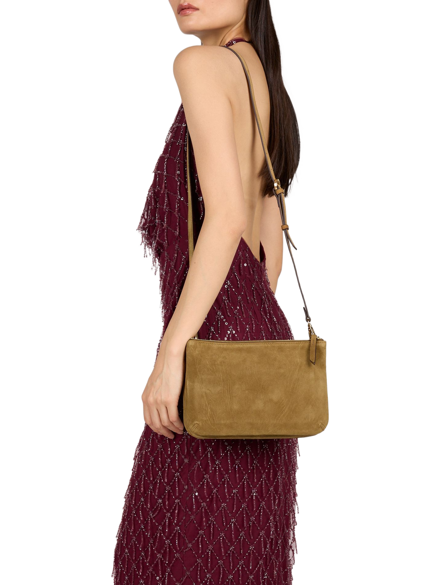 Sac bandoulière Billy en cuir NAT & NIN Marron