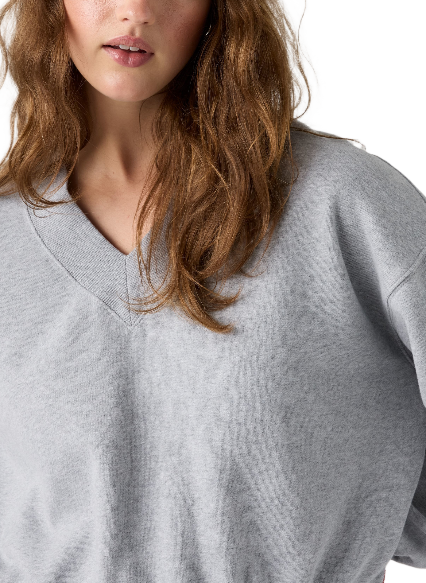 Katoenmix V-hals sweatshirt LEVI'S Grijs