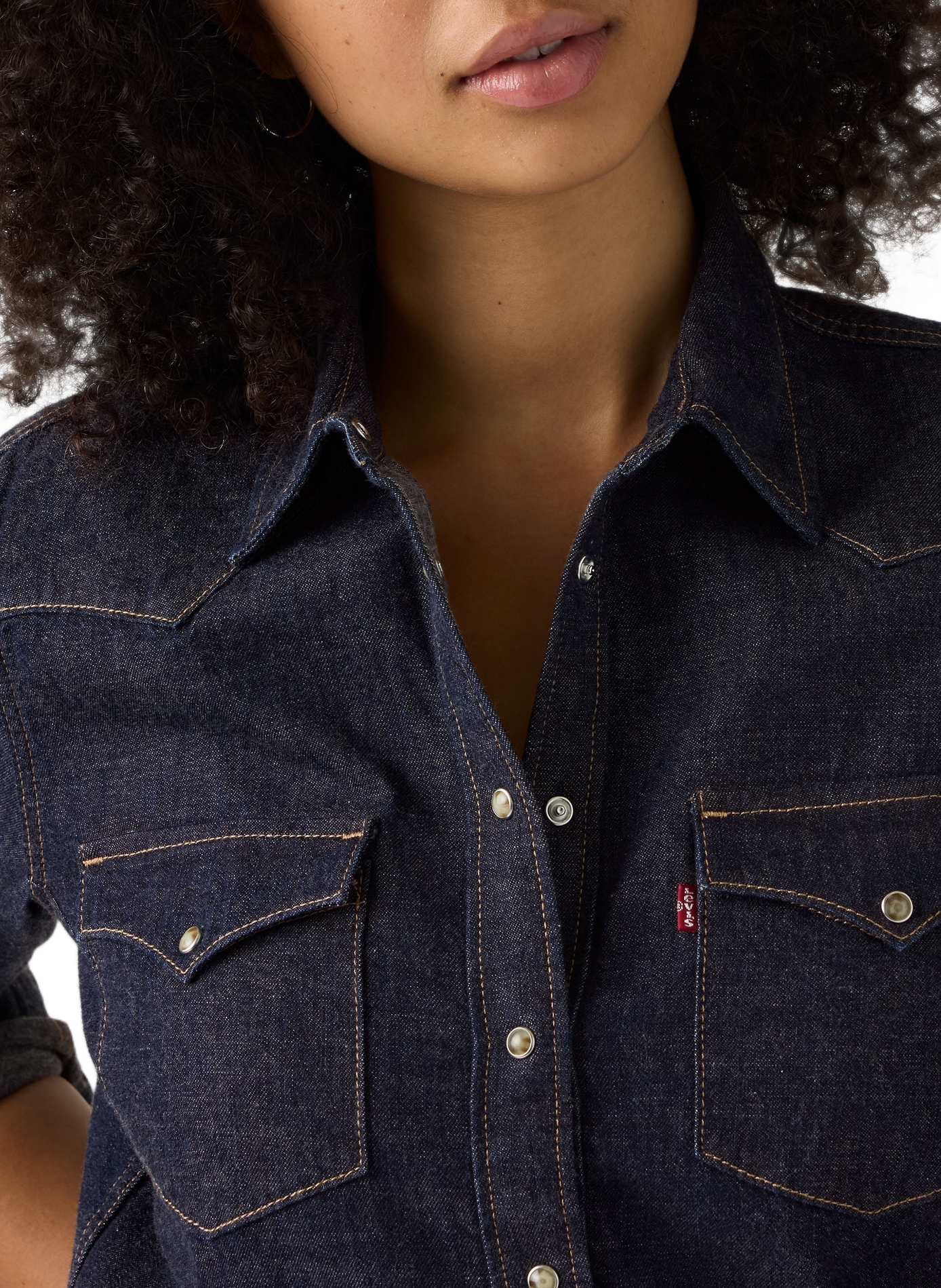 Overhemd Heritage Western van katoenen denim LEVI'S Blauw