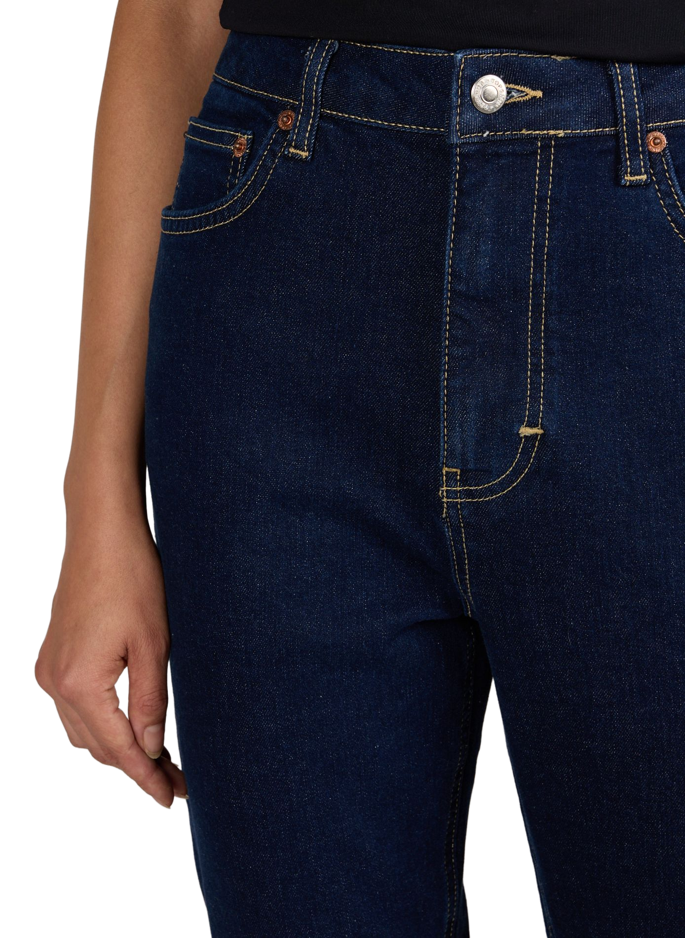 Slim Fit High Waist Jeans TOPSHOP Blau