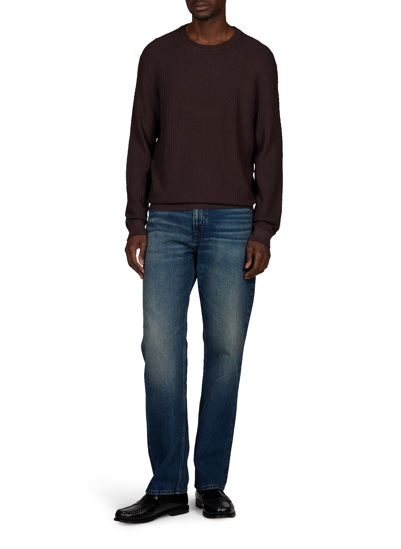 Gestructureerde trui ARMANI EXCHANGE Bruin