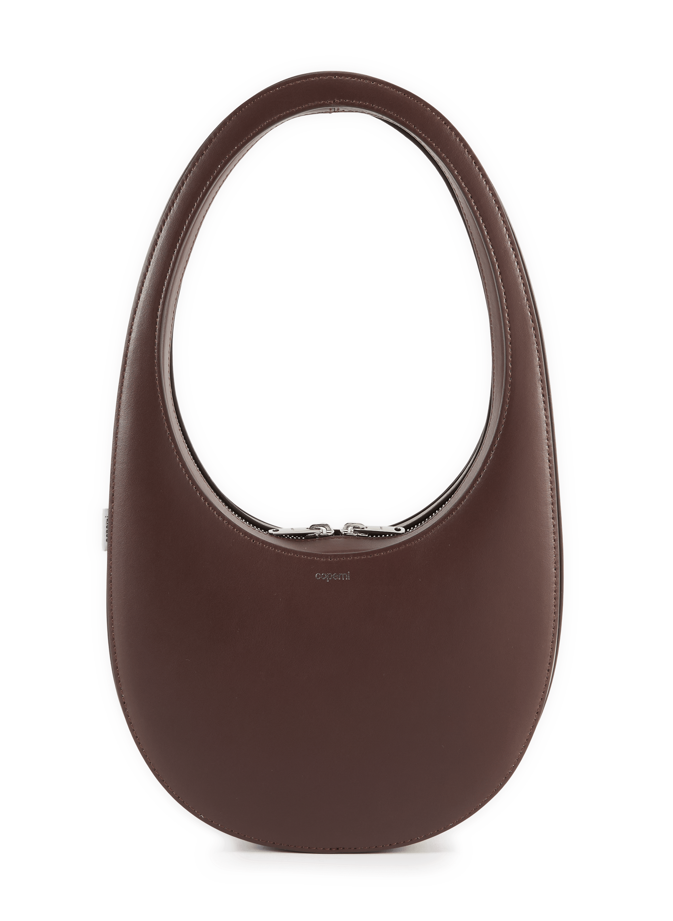 Swipe leather handbag COPERNI Brown