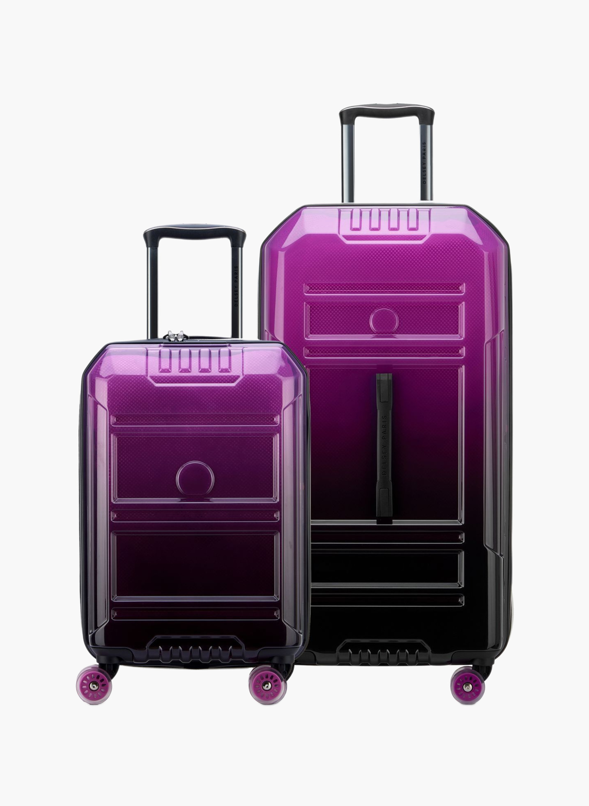 Rempart  - set de 2 valises rigides 55cm/ 79cm DELSEY PARIS Violet