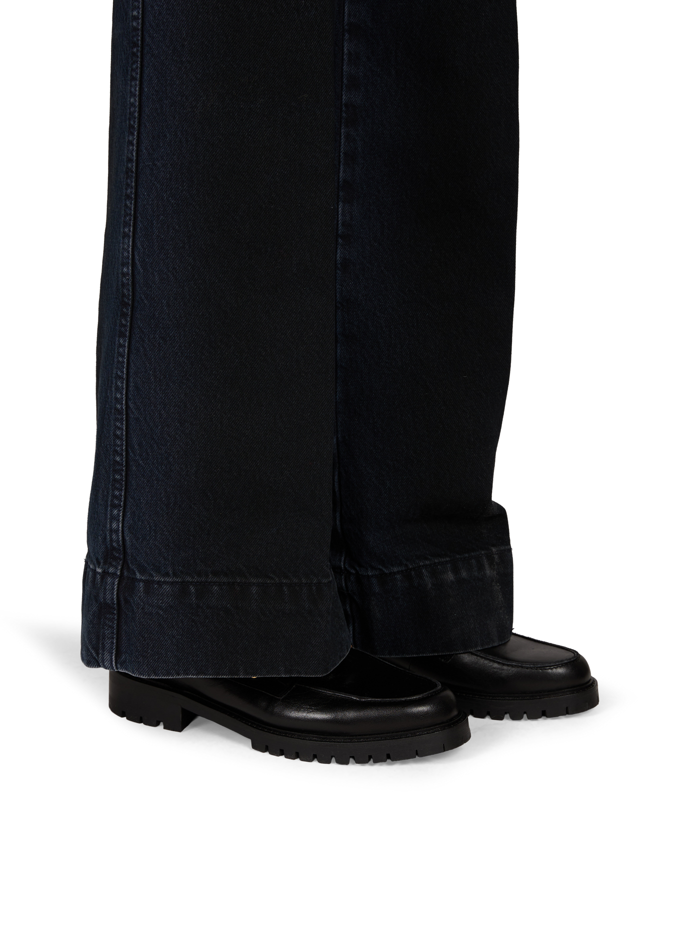 Chunky suede boat shoes SAISON 1865 Black