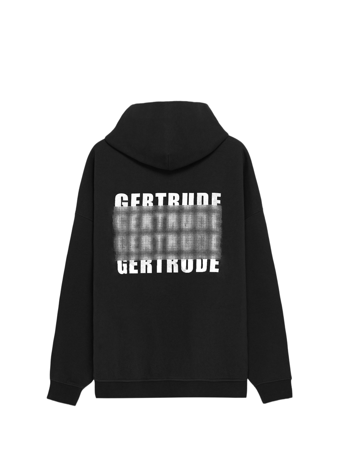 Antoinedots straight-fit printed cotton-blend hoodie GERTRUDE Black