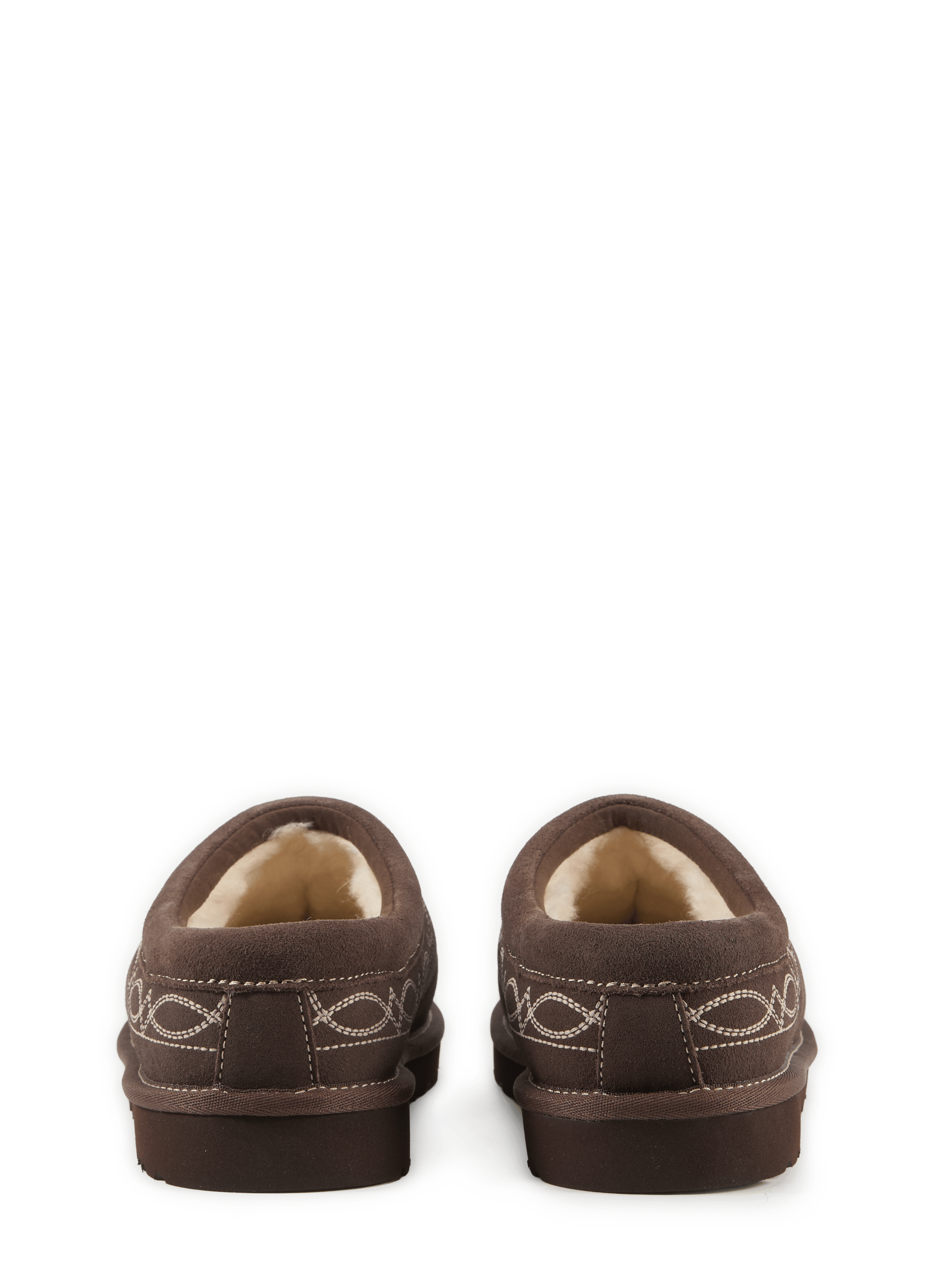Tasman Western Leather Slippers UGG Brown