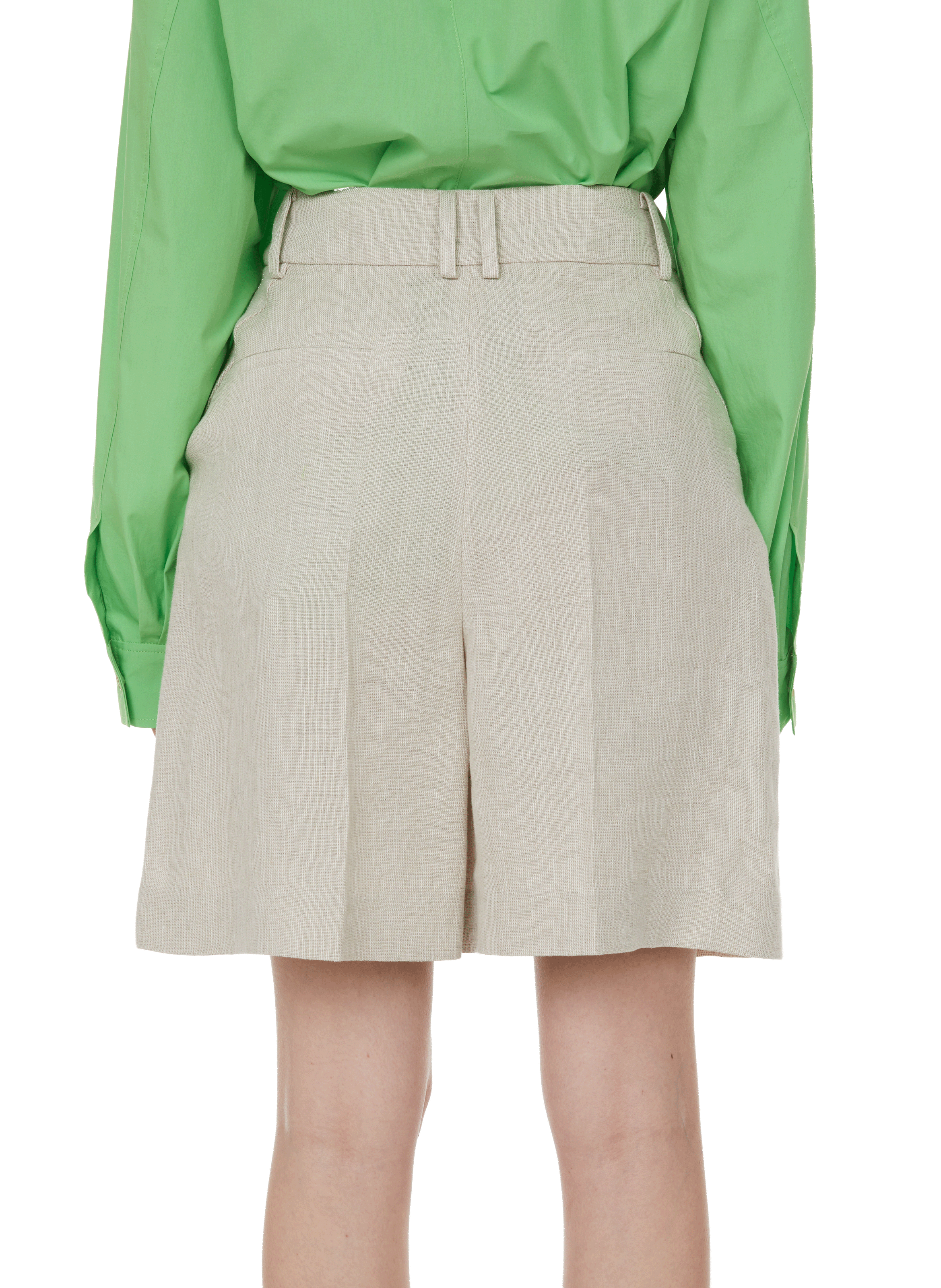 Doris linen shorts REJINA PYO Grey