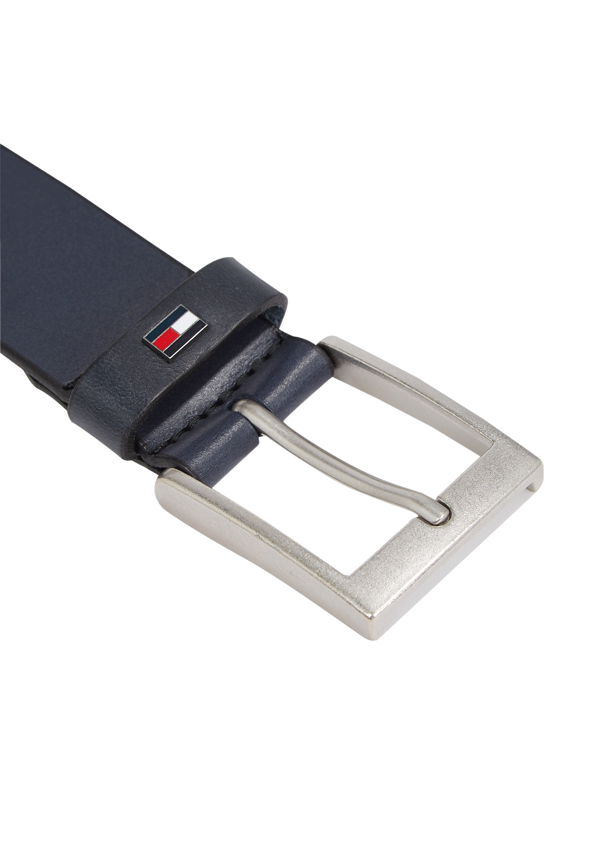 Leather belt TOMMY HILFIGER Blue