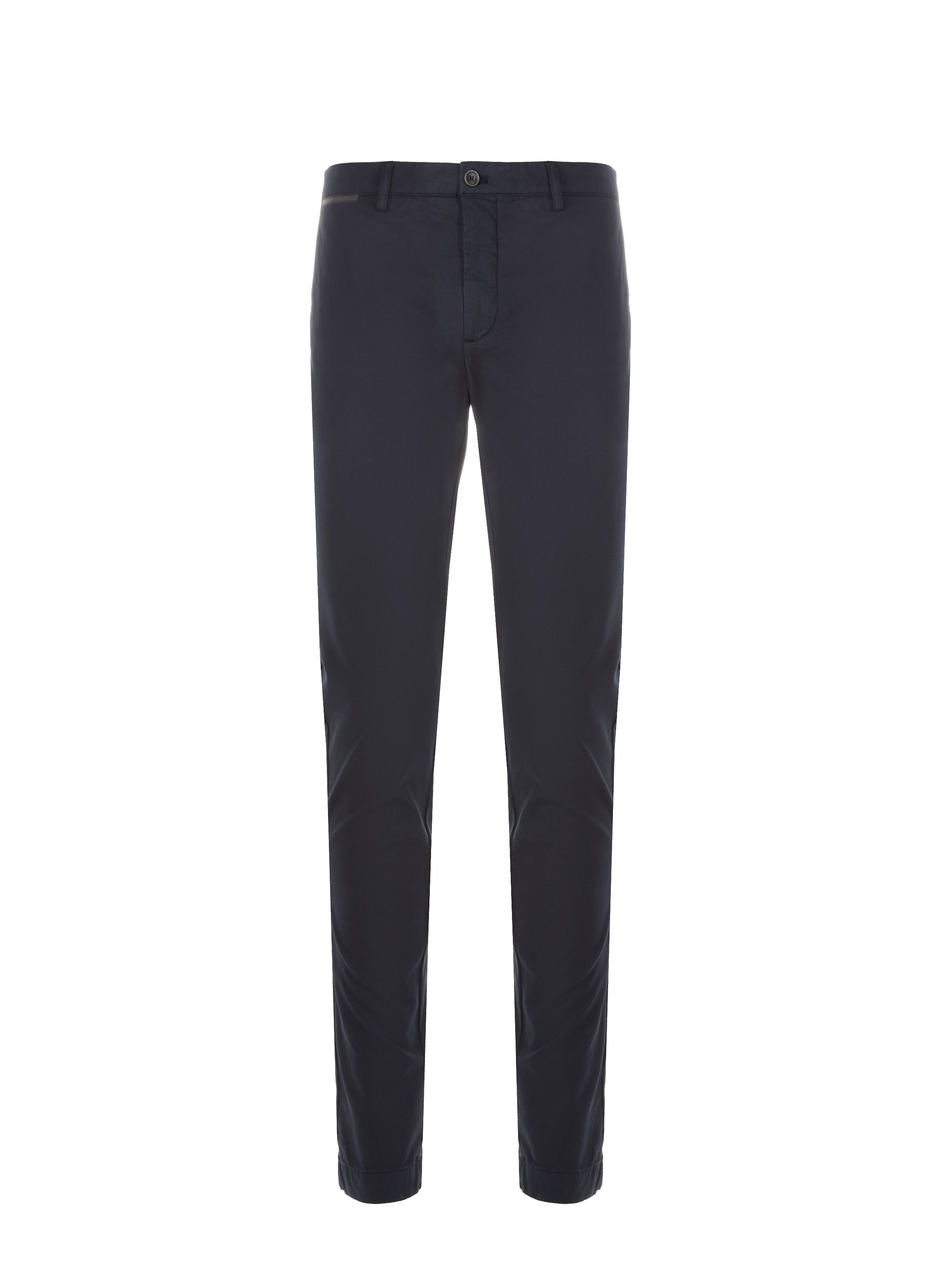 Pantalon slim en coton et lyocell