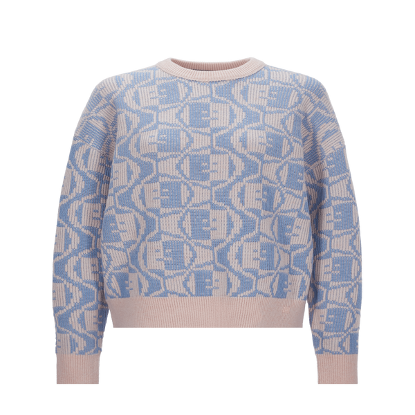 ACNE STUDIOS INTARSIA WOOL AND COTTON JUMPER