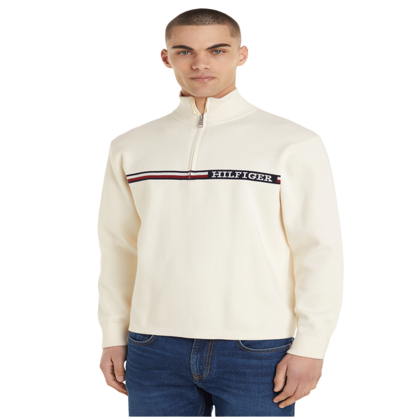 Tommy Hilfiger Cotton-blend Sweatshirt In Neutral