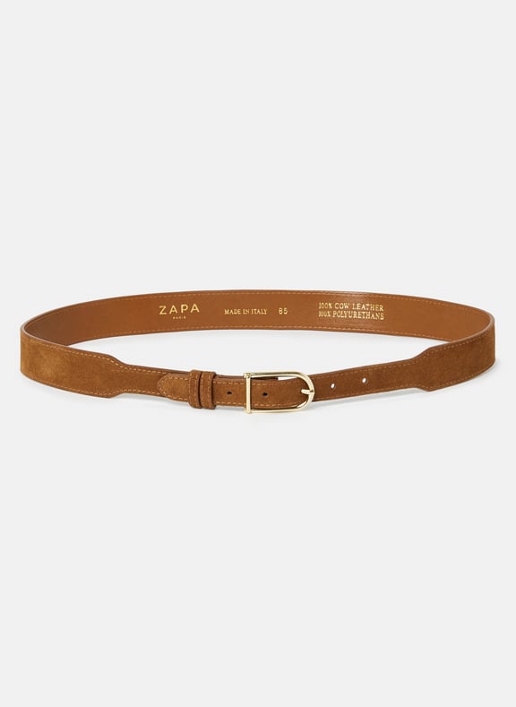 Ceinture cognac large - caramel Marron by ZAPA ZAPA Ceinture cognac large - caramel Marron