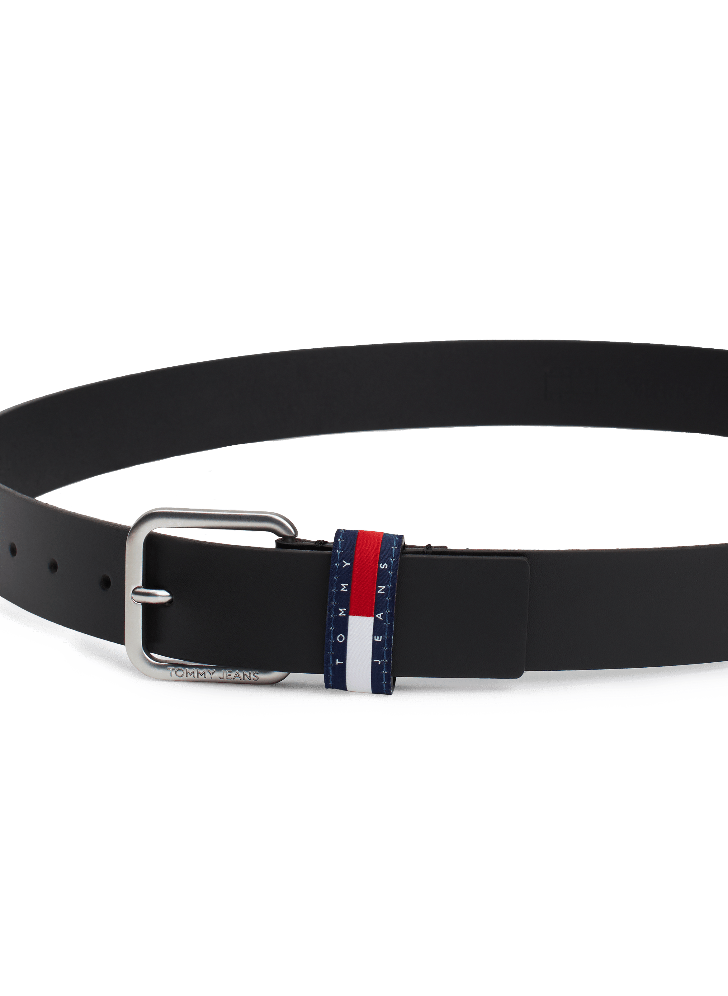 Ceinture en cuir à boucle carrée TOMMY HILFIGER Noir