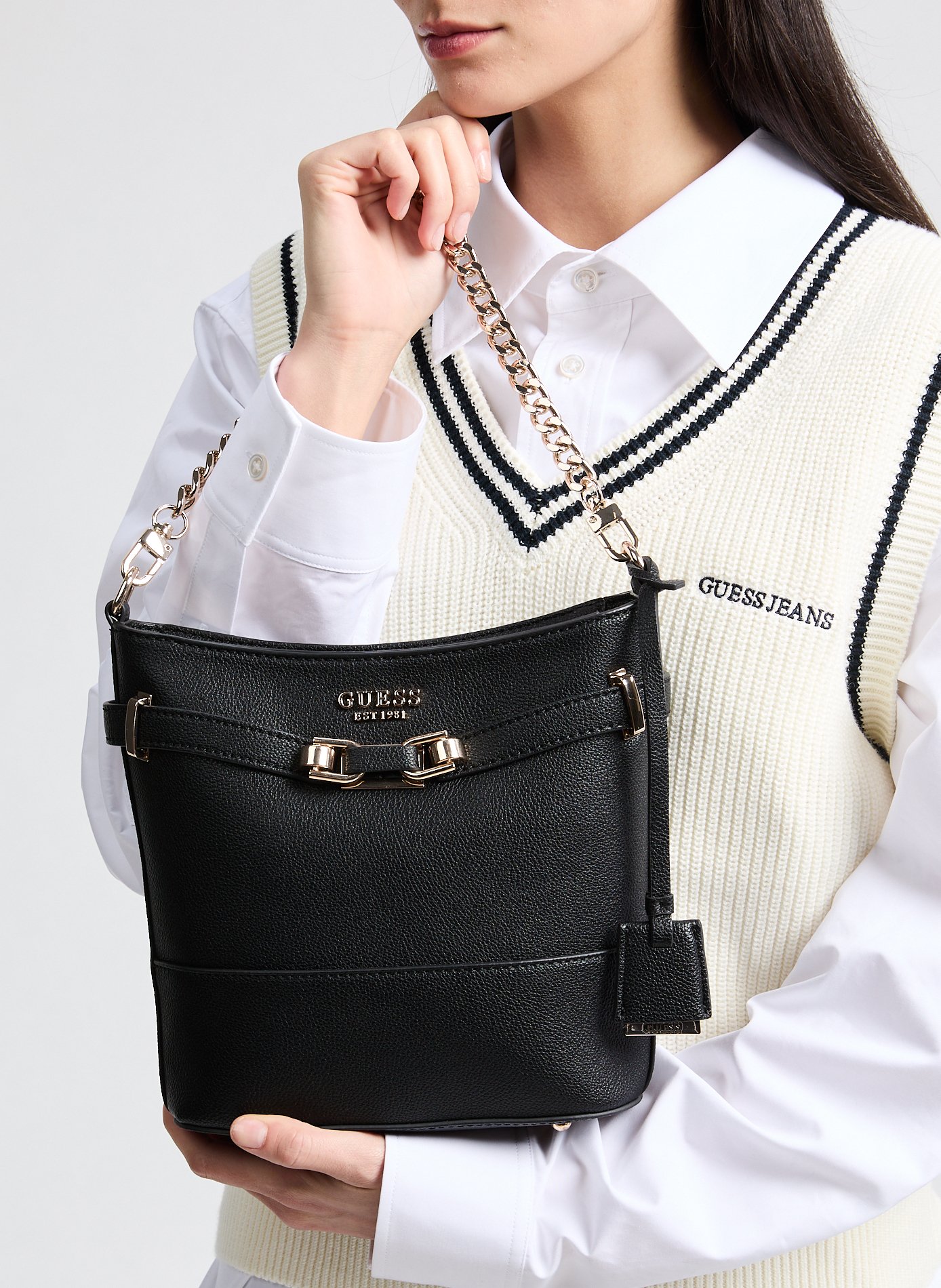 Sac à main Silvye GUESS Noir