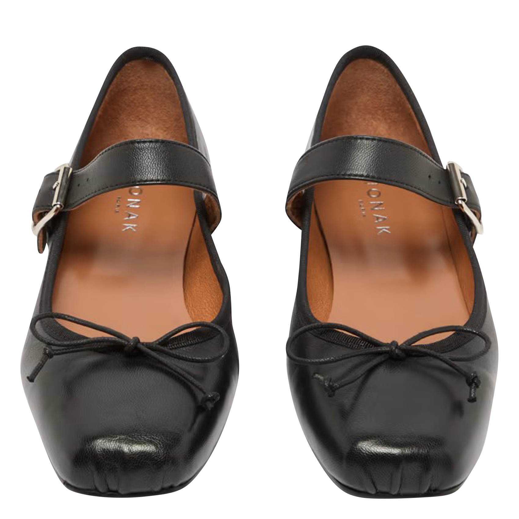 Ballerines en cuir dominante JONAK Noir