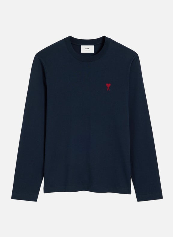 T-shirt manches longues ami de coeur rouge unisexe Bleu by AMI PARIS AMI PARIS T-shirt manches longues ami de coeur rouge unisexe Bleu